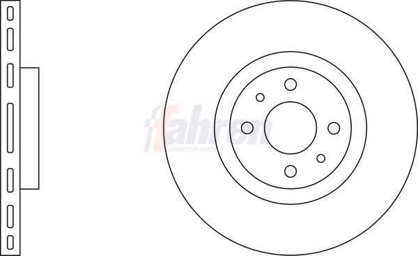 Fahren FBD6195 Brake Disc - 1