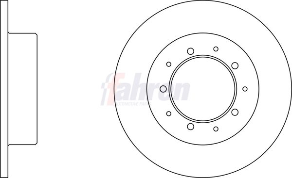 Fahren FBD6204 Brake Disc - 1