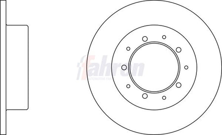 Fahren FBD6204 Brake Disc - 1