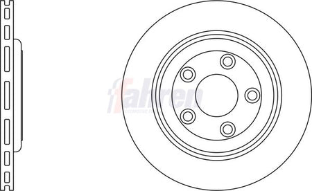 Fahren FBD6214 Brake Disc - 1