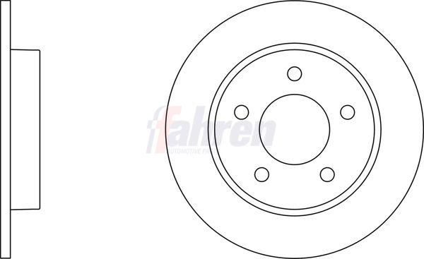Fahren FBD6229 Brake Disc - 1