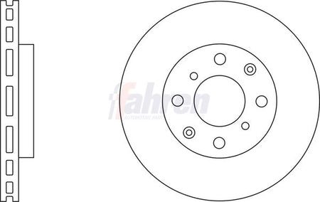 Fahren FBD6235 Brake Disc - 1