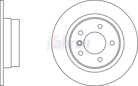 Fahren FBD6244 Brake Disc - 1