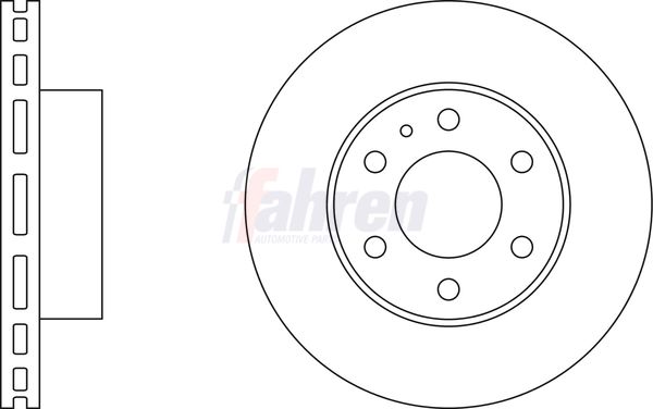Fahren FBD6258 Brake Disc - 1