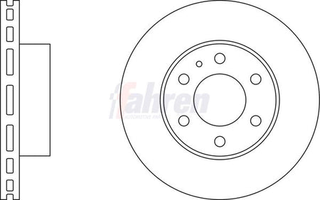 Fahren FBD6258 Brake Disc - 1