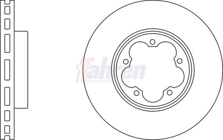 Fahren FBD6307 Brake Disc - 1