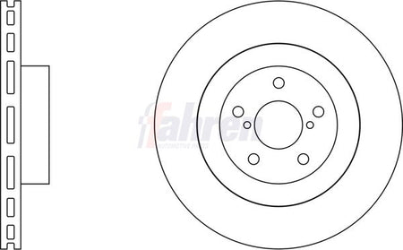 Fahren FBD6332 Brake Disc - 1