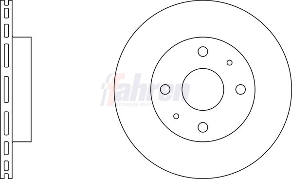Fahren FBD6343 Brake Disc - 1