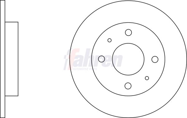 Fahren FBD6405 Brake Disc - 1