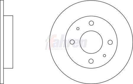 Fahren FBD6405 Brake Disc - 1