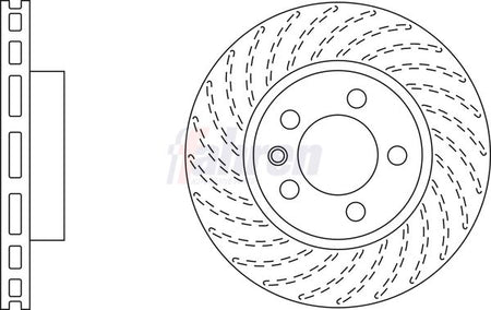 Fahren FBD6409 Brake Disc - 1