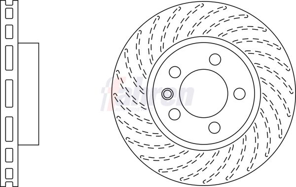 Fahren FBD6409 Brake Disc - 1