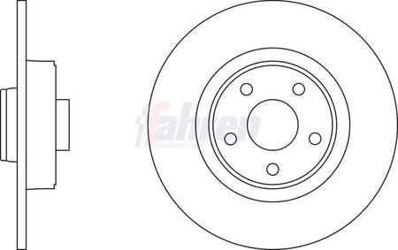 Fahren FBD6422 Brake Disc - 1