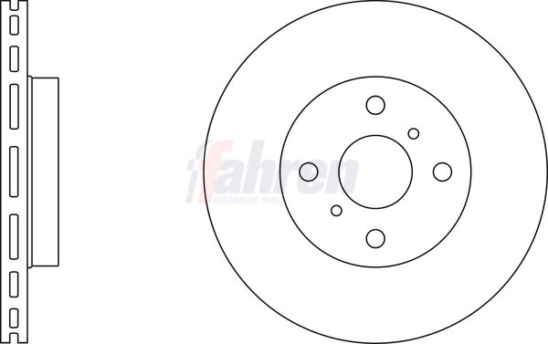Fahren FBD6435 Brake Disc - 1