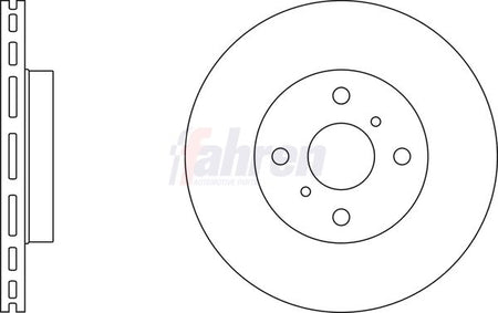 Fahren FBD6435 Brake Disc - 1