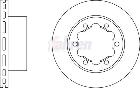 Fahren FBD6474 Brake Disc - 1