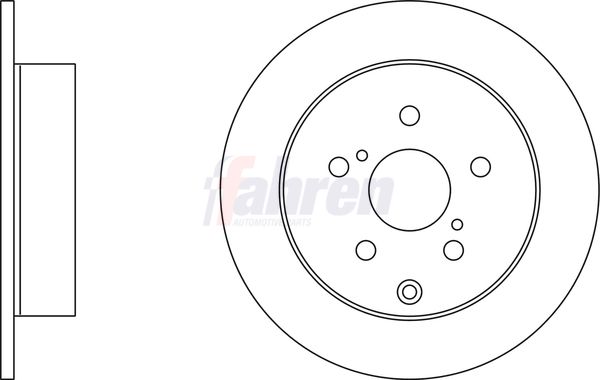 Fahren FBD6509 Brake Disc - 1
