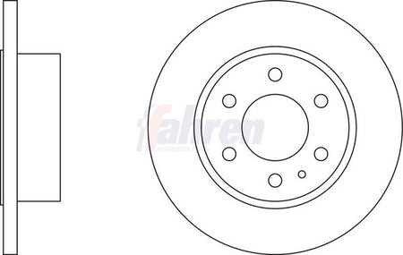 Fahren FBD6514 Brake Disc - 1
