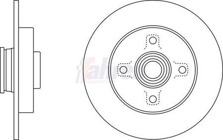 Fahren FBD6524 Brake Disc - 2