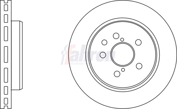 Fahren FBD6525 Brake Disc - 1