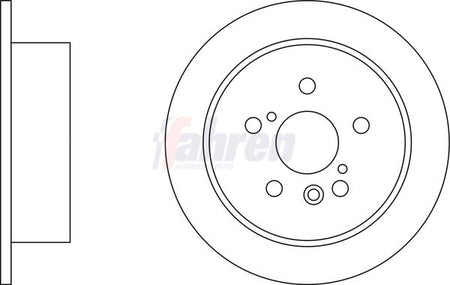 Fahren FBD6540 Brake Disc - 1
