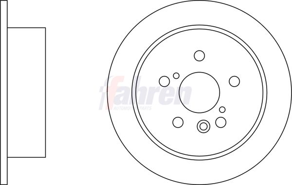 Fahren FBD6540 Brake Disc - 1