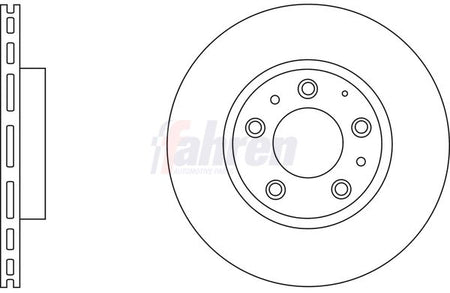 Fahren FBD6543 Brake Disc - 1