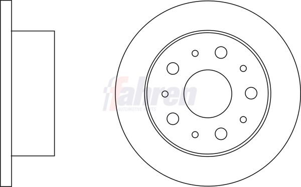 Fahren FBD6566 Brake Disc - 1