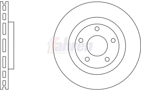 Fahren FBD6572 Brake Disc - 1