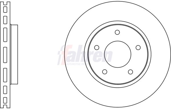 Fahren FBD6589 Brake Disc - 1
