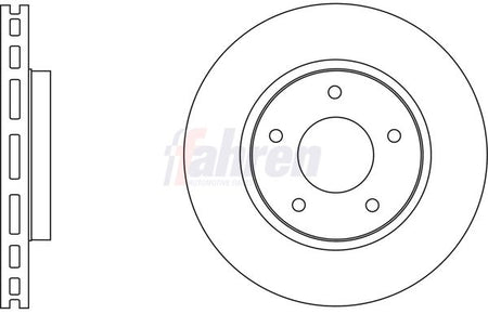 Fahren FBD6589 Brake Disc - 1