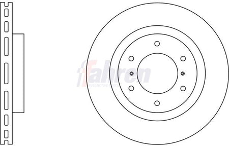 Fahren FBD6591 Brake Disc - 1