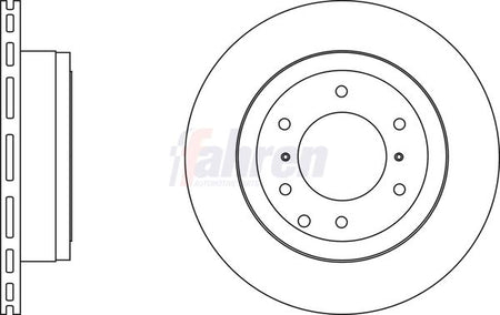 Fahren FBD6592 Brake Disc - 1