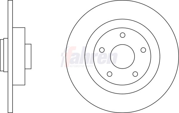 Fahren FBD6597 Brake Disc - 1