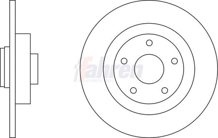Fahren FBD6597 Brake Disc - 1