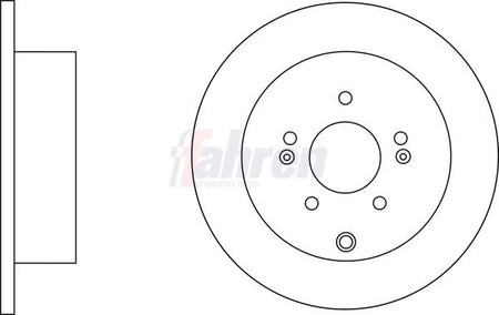 Fahren FBD6602 Brake Disc - 1