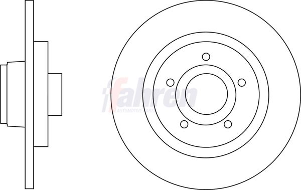 Fahren FBD6610 Brake Disc - 1