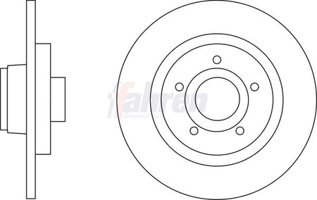 Fahren FBD6610 Brake Disc - 1