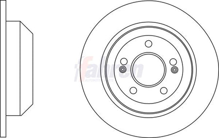 Fahren FBD6628 Brake Disc - 1