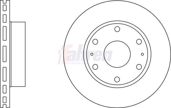 Fahren FBD6636 Brake Disc - 1