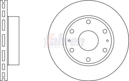 Fahren FBD6636 Brake Disc - 1