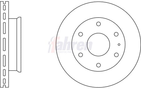 Fahren FBD6648 Brake Disc - 1