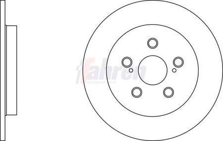 Fahren FBD6651 Brake Disc - 1