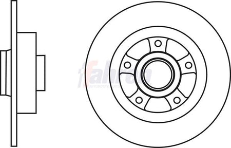 Fahren FBD6655 Brake Disc - 1