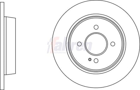 Fahren FBD6703 Brake Disc - 1