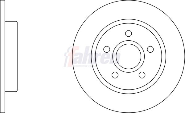 Fahren FBD6705 Brake Disc - 1