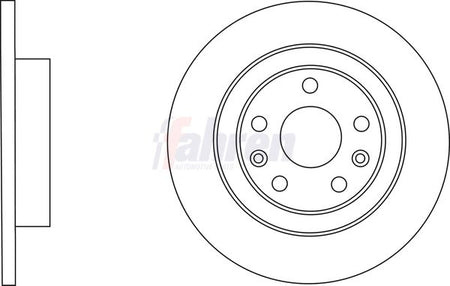 Fahren FBD6715 Brake Disc - 1