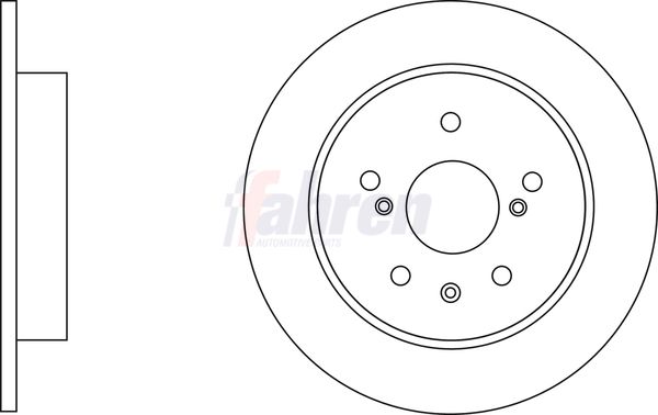 Fahren FBD6725 Brake Disc - 1