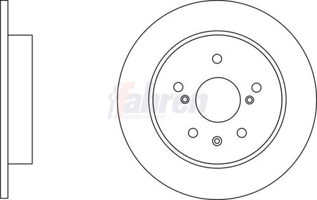 Fahren FBD6725 Brake Disc - 1