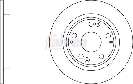 Fahren FBD6728 Brake Disc - 1